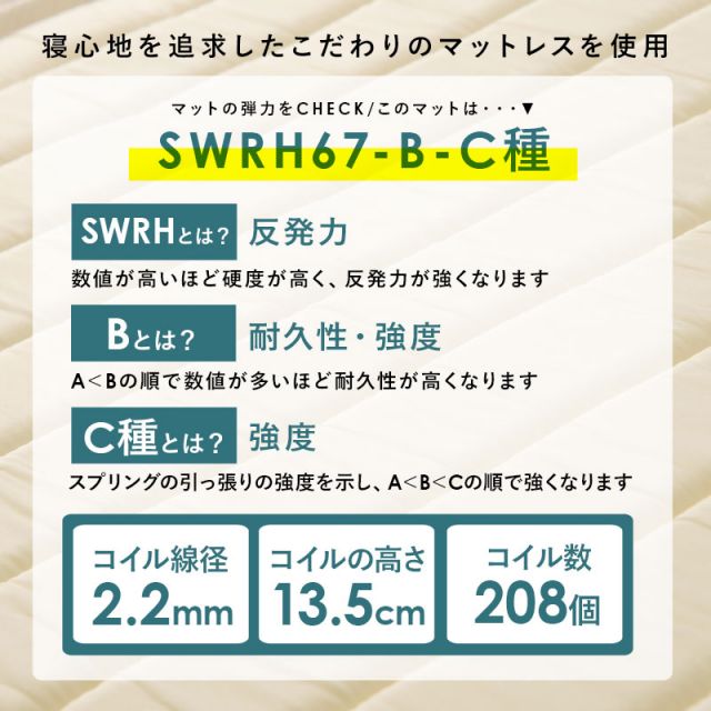 マラソン10倍中 ボンネルコイルマットレスベッド セミシングルショート