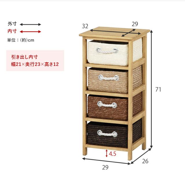 スーパSALE10倍＆4時間限定10％OFF ランドリー-MN- 32×29×71cm