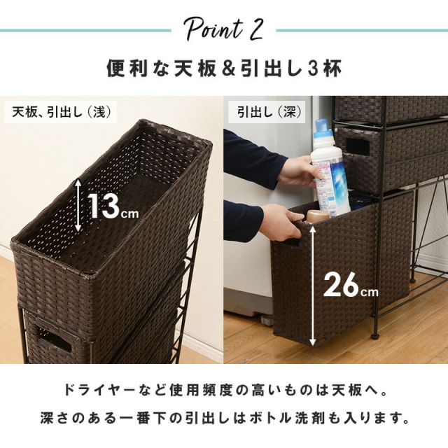 スーパSALE10倍＆4時間限定10％OFF ランドリー-RAN/スリムタイプ 幅15.5cm