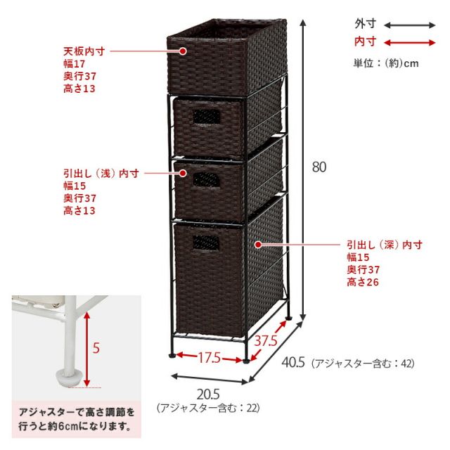 スーパSALE10倍＆4時間限定10％OFF ランドリー-RAN/スリムタイプ 幅20.5cm
