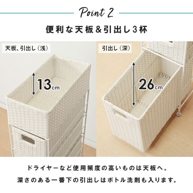 スーパSALE10倍＆4時間限定10％OFF ランドリー-RAN/スリムタイプ 幅20.5cm