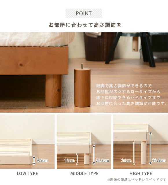 マラソン10倍中 宮付きすのこベッド シングル