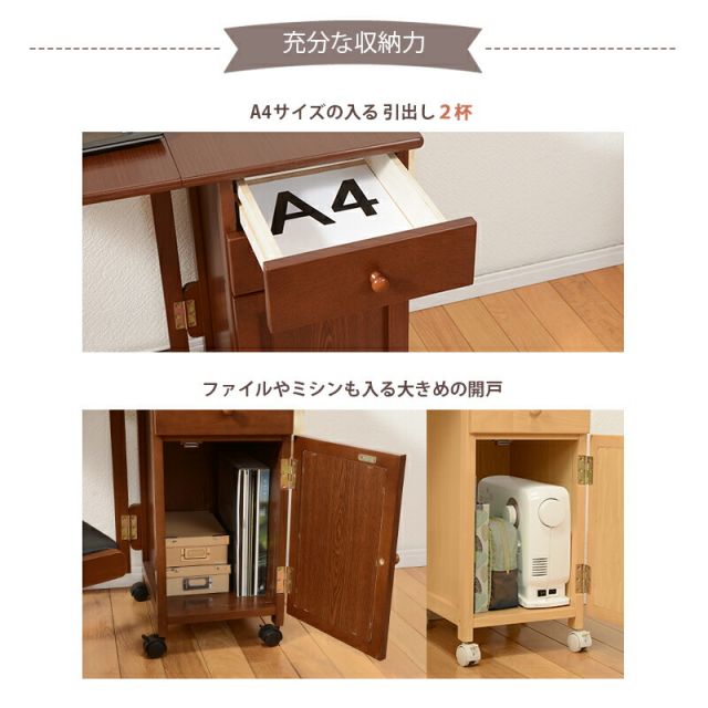 スーパSALE10倍＆4時間限定10％OFF 折りたたみデスク-VT- 88(45)×40×71cm