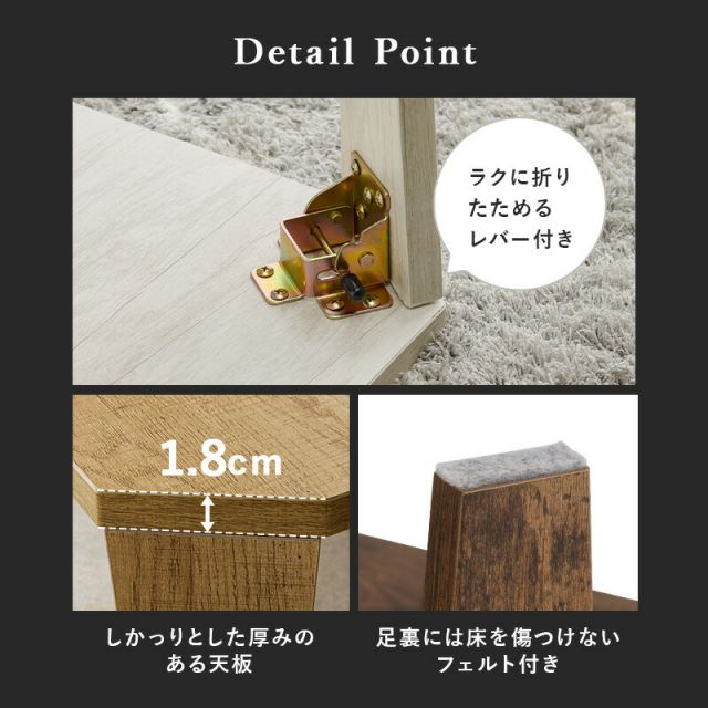 スーパSALE10倍＆4時間限定10％OFF 折れ脚テーブル-MT-天板八角形 120×60×32cm