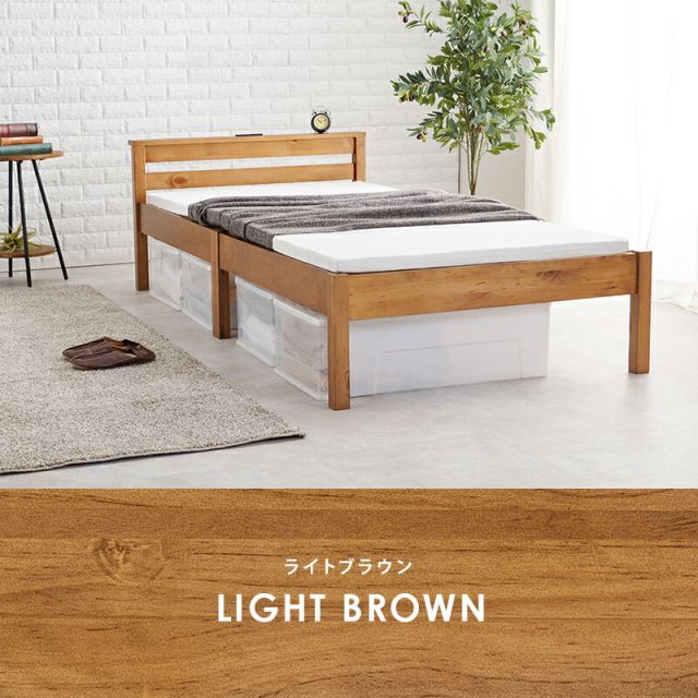 マラソン10倍中 組立簡単 宮付きベッド（シングル）-MB- 100×207.5×65cm