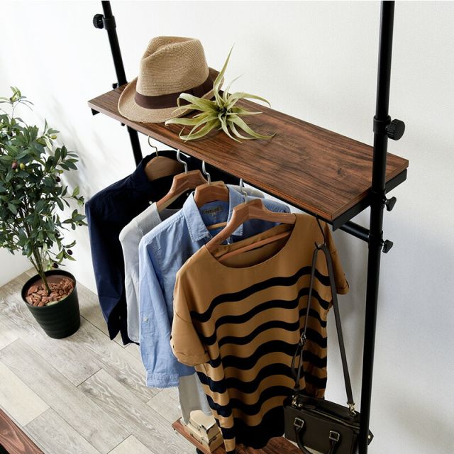 突っ張りハンガーラック-KTR 90×24×187cm