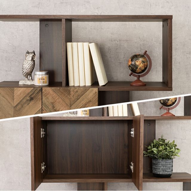 スーパSALE10倍＆4時間限定10％OFF 扉付きオープンラック-RCC/4段タイプ ワイドタイプ 90×25.5×142.5cm