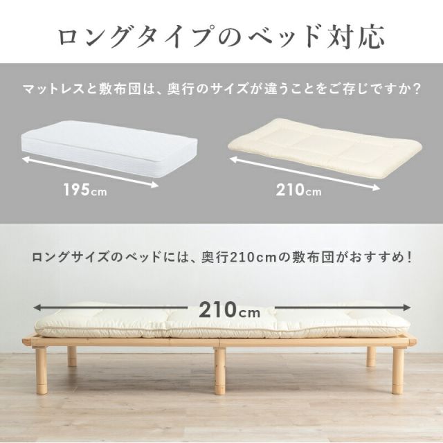 スーパSALE10倍＆4時間限定10％OFF MITAS寝具SELECT 敷ふとん-LM- 100×210×8cm