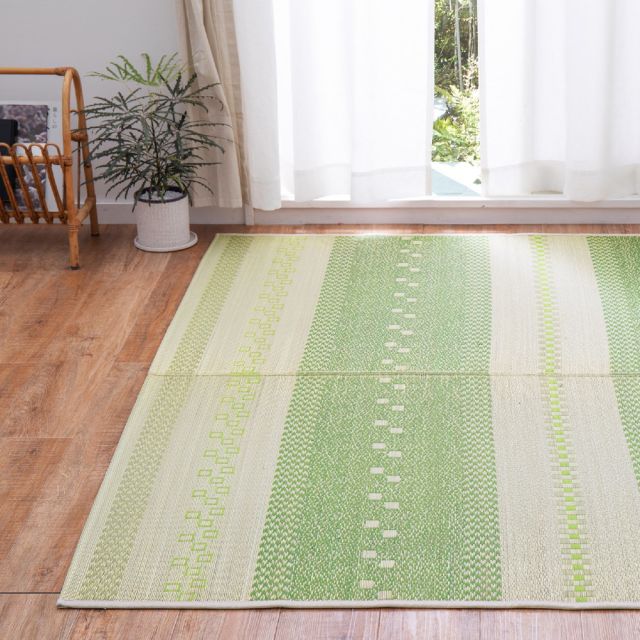 スーパSALE10倍＆4時間限定10％OFF い草ラグ ギャッベグラス 176×220cm