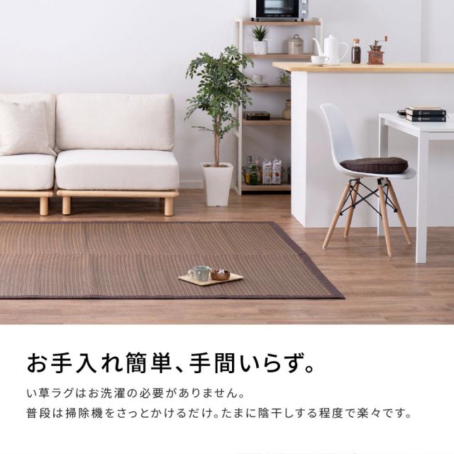 スーパSALE10倍＆4時間限定10％OFF い草ラグ 南風 191×240cm