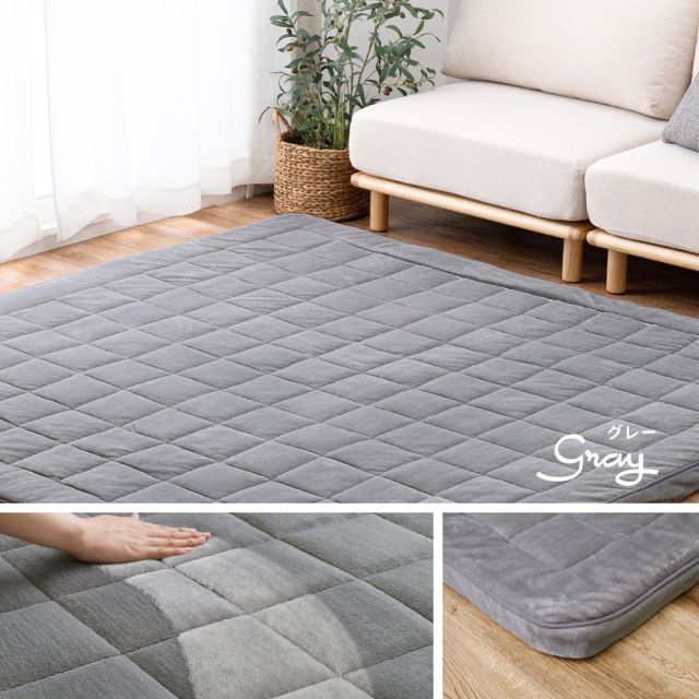 スーパSALE10倍＆4時間限定10％OFF カバーが洗える 極厚5cmのメレンゲタッチラグ 190×190cm