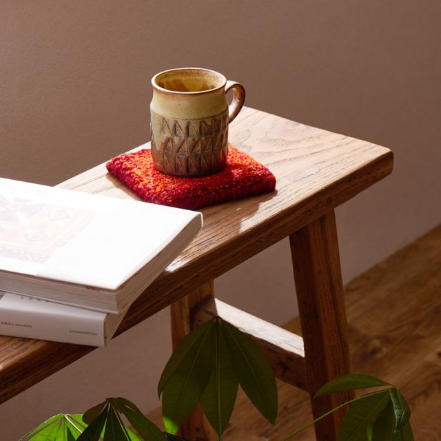 スーパSALE10倍＆4時間限定10％OFF ギャッベ コースター 10×10cm