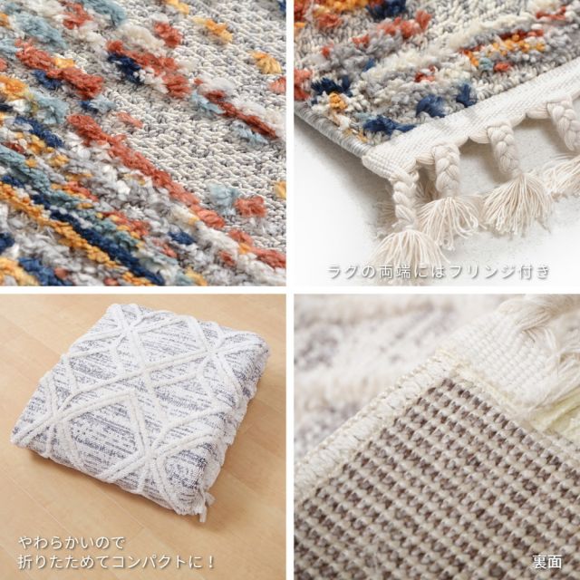 スーパSALE10倍＆4時間限定10％OFF トルコ製 折り畳めるウィルトンラグ BILBAO プレゾン 80×150cm