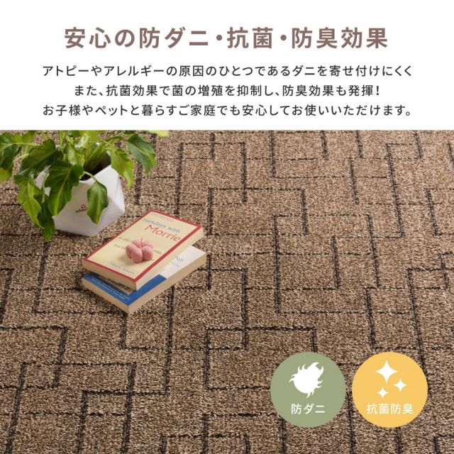 スーパSALE10倍＆4時間限定10％OFF ホテル仕様の国産高機能カーペット ウォール 江戸間 6帖（261×352）