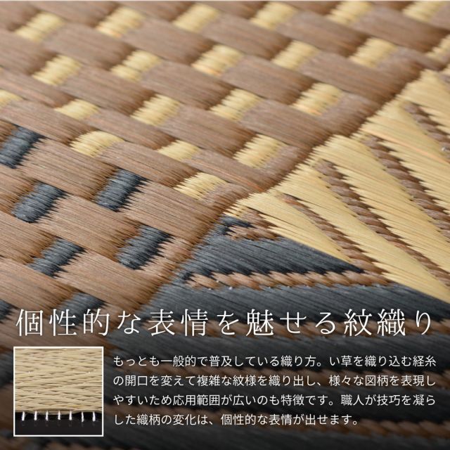 スーパSALE10倍＆4時間限定10％OFF 国産い草ラグ(裏貼り) 月光 191×250cm