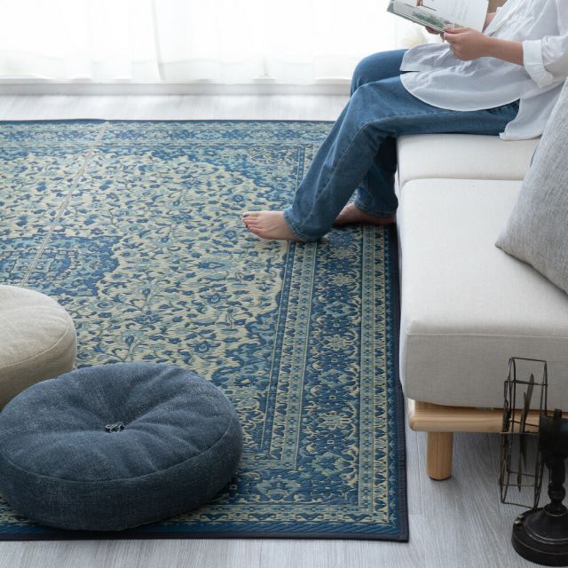スーパSALE10倍＆4時間限定10％OFF 三重織 い草ラグ コンチェルト 191×250cm