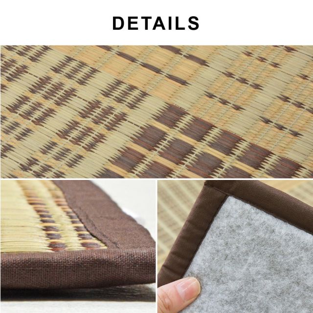 スーパSALE10倍＆4時間限定10％OFF 収納簡単 い草ふっくらラグ クレパス 180×240cm