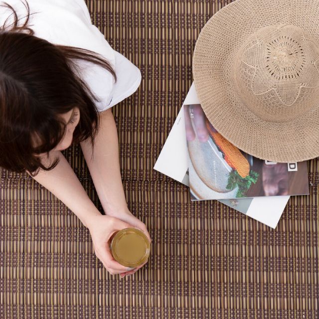 スーパSALE10倍＆4時間限定10％OFF 収納簡単 い草ふっくらラグ 仙名 180×240cm