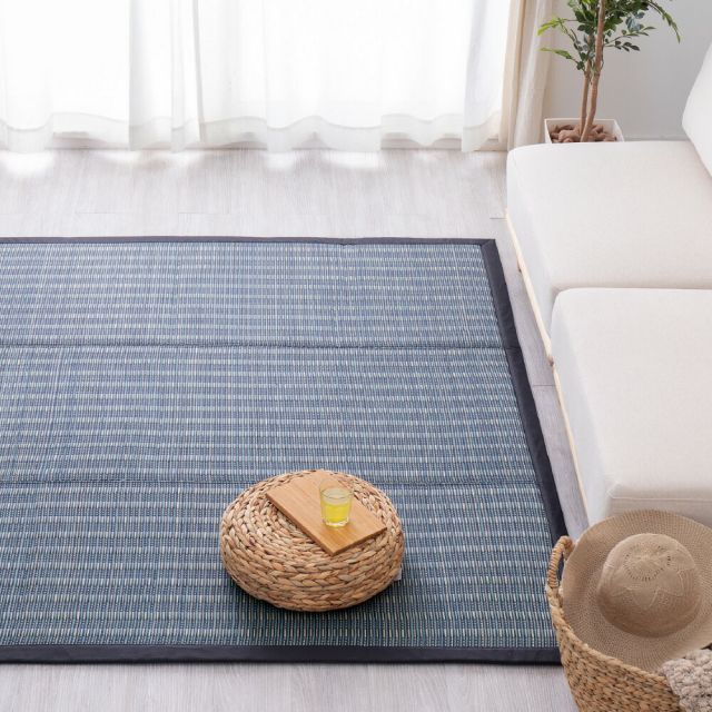 スーパSALE10倍＆4時間限定10％OFF 収納簡単 い草ふっくらラグ 仙名 180×240cm