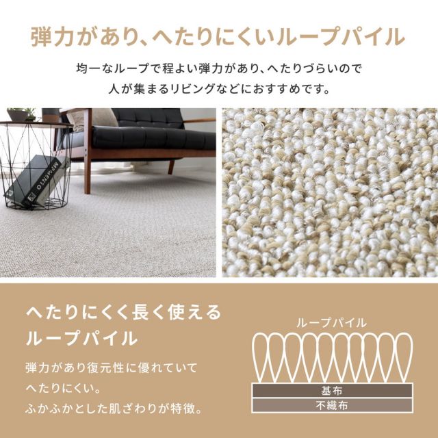 スーパSALE10倍＆4時間限定10％OFF 防炎・撥水付き国産高機能カーペット 江戸間 3帖（176×261）