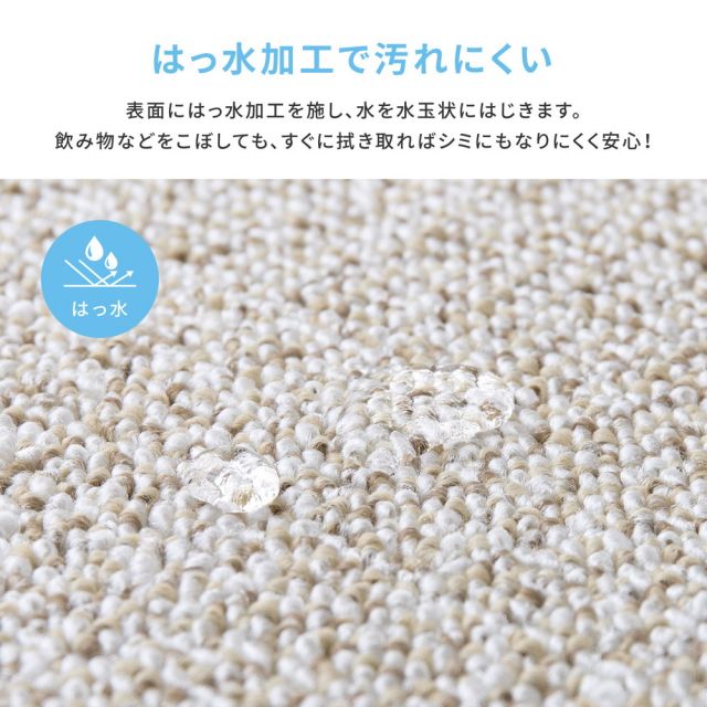 スーパSALE10倍＆4時間限定10％OFF 防炎・撥水付き国産高機能カーペット 江戸間 4.5帖（261×261）
