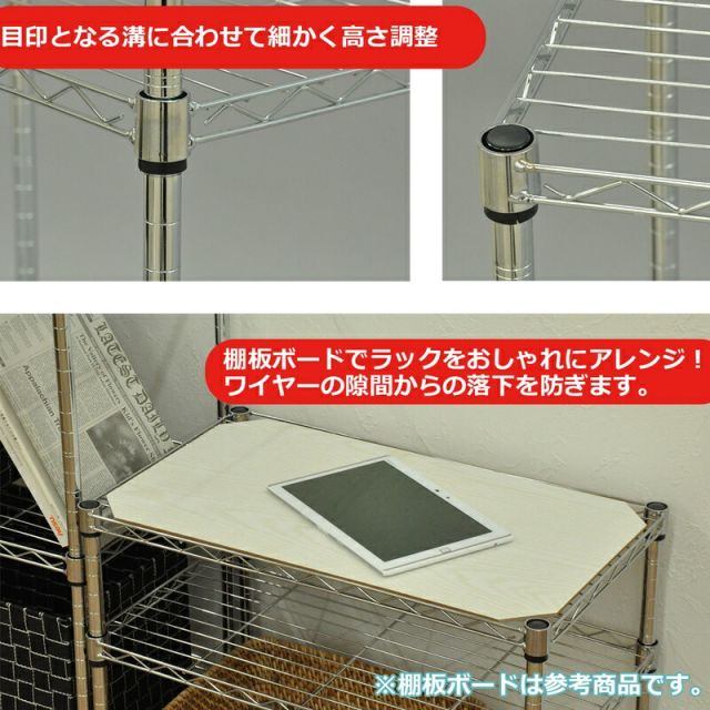 スーパSALE10倍＆4時間限定10％OFF JSRスチールラックセット 3段 H51 幅60×奥行き35×51cm