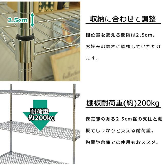 スーパSALE10倍＆4時間限定10％OFF SRスチールラックセット 4段 W90 幅90×高さ150cm