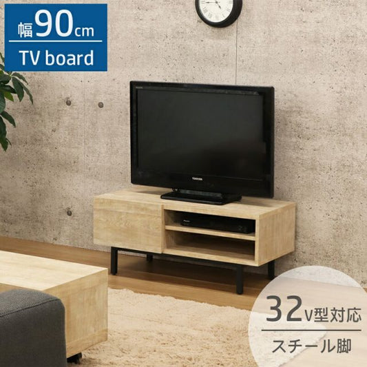スーパSALE10倍＆4時間限定10％OFF スチールレッグTV台 幅90