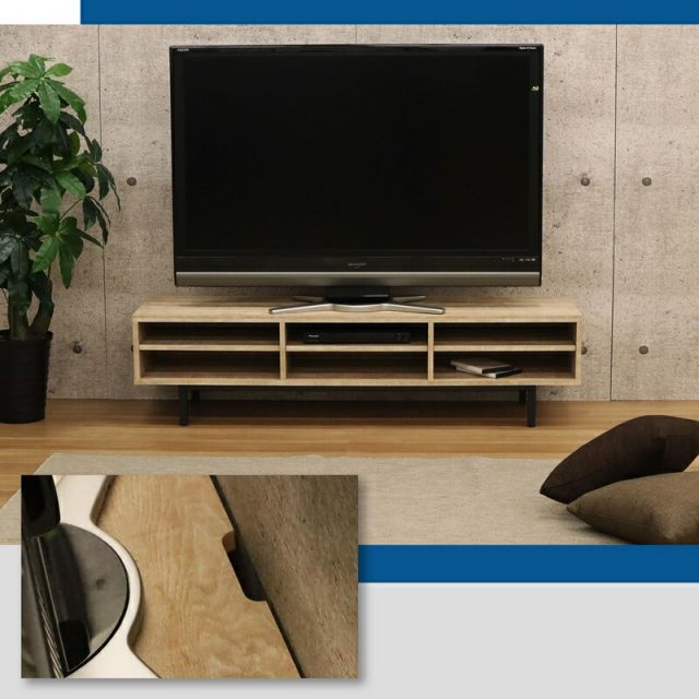 スーパSALE10倍＆4時間限定10％OFF スチールレッグTV台 幅149.9