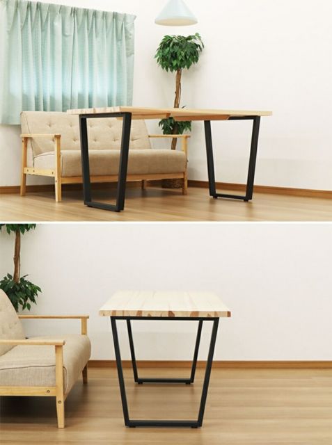 スーパSALE10倍＆4時間限定10％OFF テーブル脚 D型 高さ67cm