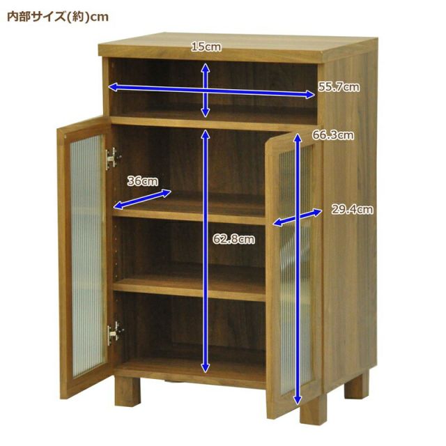 スーパSALE10倍＆4時間限定10％OFF ロスタシリーズ ガラスキャビネット60 幅60×奥行92cm