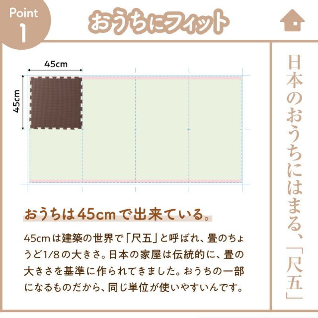 スーパSALE10倍＆4時間限定10％OFF ジョイントマット ジョイント マット 木目 木目調 大判 厚手 フロアマット プレイマット ラグ フローリング 防音 防水 抗菌 床暖房対応 フリーカット 正方形 かわいい おしゃれ ベビー 8畳 10mm厚