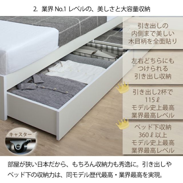 ベッド 白 収納付き 白い 白色 ホワイト おしゃれ 可愛い かわいい 収納 収納ベッド 宮付 棚コンセント付き セミダブルベッド シングル セミダブル ダブル ベット シングルベッド ダブルベッド ベッドフレームのみ