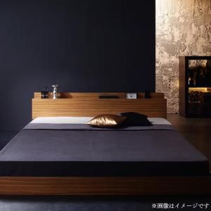 スーパSALE10倍＆4時間限定10％OFF 棚・コンセント付きフロアベッド マルチラス付き ダブル 組立設置付
