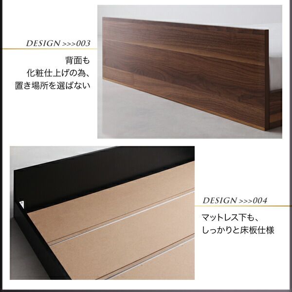 スーパSALE10倍＆4時間限定10％OFF シンプルヘッドボード・フロアベッド 国産カバーポケットコイルマットレス付き セミダブル 組立設置付