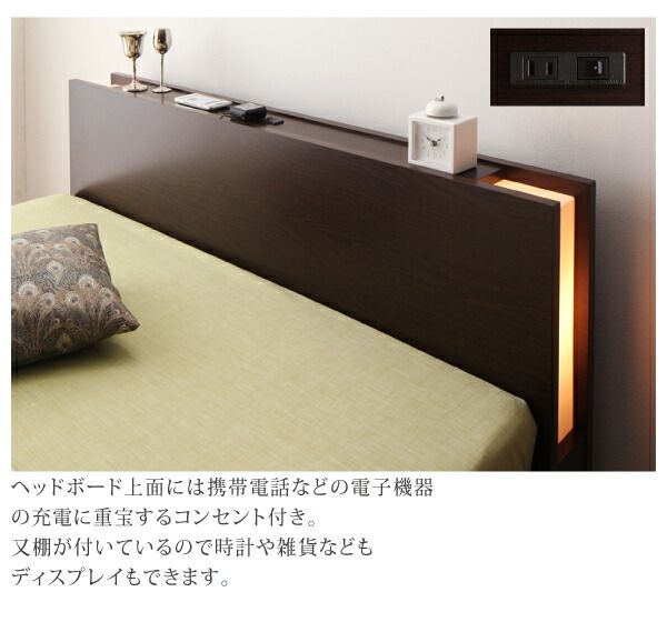 スーパSALE10倍＆4時間限定10％OFF ベッド ダブルベッド ダブル ベット シングルベッド セミダブルベッド ダブルベッド ベッドフレーム マットレス付き 収納付き 収納 収納ベッド グレー 薄型抗菌国産ポケットコイルマットレス付き セミダブル 組立設置付