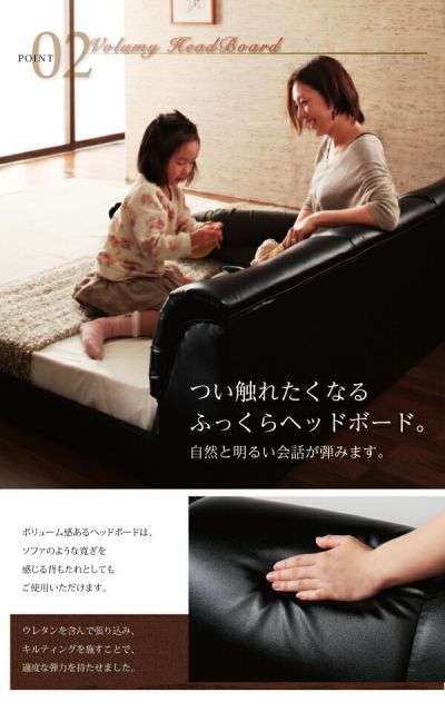 スーパSALE10倍＆4時間限定10％OFF モダンデザインフロアベッド マルチラススーパースプリングマットレス付き セミダブル 組立設置付