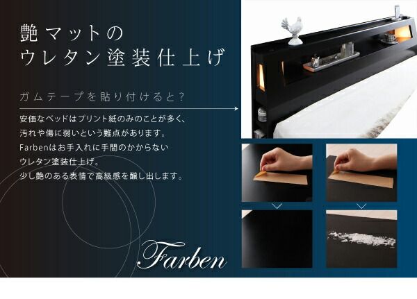 スーパSALE10倍＆4時間限定10％OFF ベッド 収納付きベッド マットレス付き ダブルベッド 収納 収納付 収納ベッド 大容量 収納ボックス 布団 おしゃれ 宮付き ライト付き 照明 コンセント 黒 白 マルチラススーパースプリングマットレス付 ダブル 組立設置付