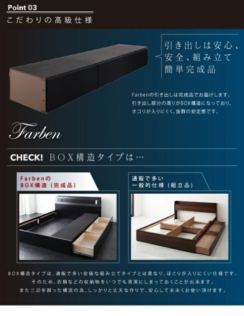 スーパSALE10倍＆4時間限定10％OFF ベッド 収納付きベッド マットレス付き ダブルベッド 収納 収納付 収納ベッド 大容量 収納ボックス 布団 おしゃれ 宮付き ライト付き 照明 コンセント 黒 白 マルチラススーパースプリングマットレス付 ダブル 組立設置付