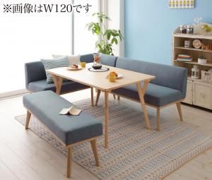 スーパSALE10倍＆4時間限定10％OFF ダイニングセット（テーブル&ソファ ベンチ） 北欧デザインリビングダイニングセット 5人 4点セット(テーブル+ソファ1脚+アームソファ1脚+ベンチ1脚) 左アーム W140 組立設置付