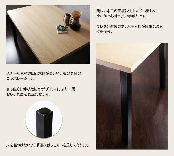 スーパSALE10倍＆4時間限定10％OFF ダイニングセット（テーブル&ソファ ベンチ） モダンカフェ風リビングダイニングセット 5人 4点セット(テーブル+ソファ1脚+アームソファ1脚+ベンチ1脚) 右アーム W120 組立設置付