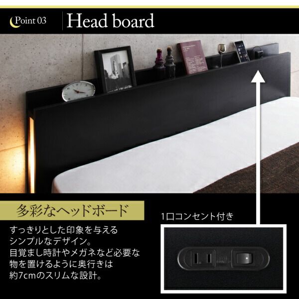 スーパSALE10倍＆4時間限定10％OFF スリムモダンライト付きフロアベッド スタンダードボンネルコイル マットレス付き シングル 組立設置付