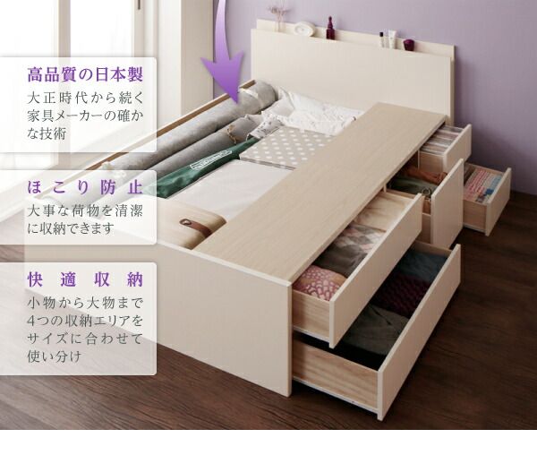 スーパSALE10倍＆4時間限定10％OFF ベッド ダブルベッド ダブル ベット シングルベッド セミダブルベッド ダブルベッド ベッドフレーム マットレス付き 収納付き 収納 収納ベッド グレー マルチラススーパースプリングマットレス付き セミダブル 組立設置付
