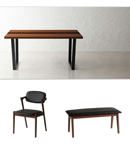 スーパSALE10倍＆4時間限定10％OFF ベンチ ダイニング デザインダイニングシリーズ ベンチ単品 2P 組立設置付