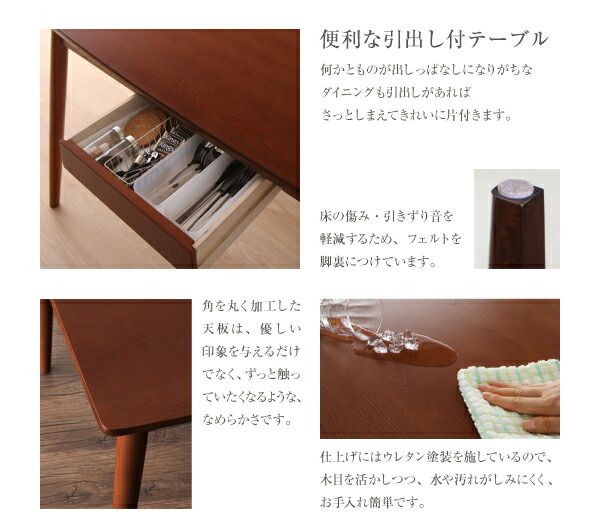 スーパSALE10倍＆4時間限定10％OFF ダイニングテーブル ダイニング さっと拭ける PVCレザーダイニングシリーズ ダイニングテーブル単品 W115 組立設置付