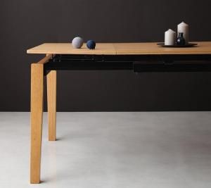 スーパSALE10倍＆4時間限定10％OFF ダイニングテーブル デザイナーズテイスト 北欧モダンダイニングシリーズ ダイニングテーブル単品 W140-240 組立設置付