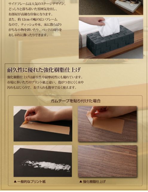 スーパSALE10倍＆4時間限定10％OFF モダンライト・棚・コンセント付きデザインフロアローベッド プレミアムボンネルコイルマットレス付き クイーン(Q×1） 組立設置付