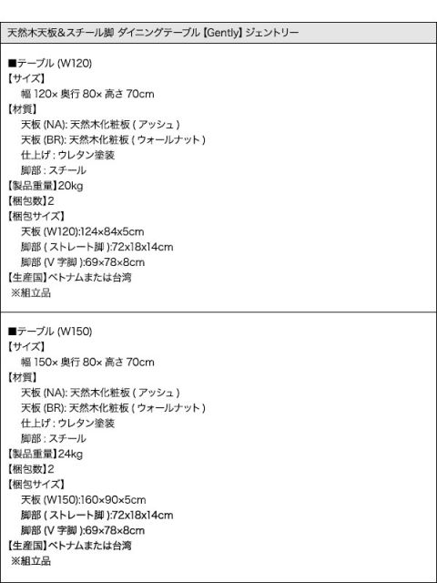 スーパSALE10倍＆4時間限定10％OFF 天然木天板 スチール脚 モダンデザインテーブル  ナチュラル V字脚 W120 組立設置付
