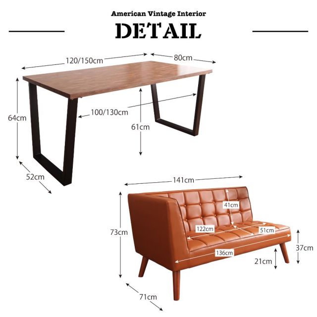 スーパSALE10倍＆4時間限定10％OFF ダイニングテーブル ダイニング 古木風 ヴィンテージ アメリカンスタイル リビングダイニングシリーズ ダイニングテーブル単品 W120 組立設置付