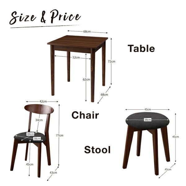 スーパSALE10倍＆4時間限定10％OFF ダイニングテーブル ダイニング カフェ ヴィンテージダイニングシリーズ ダイニングテーブル単品 ブラウン W68 組立設置付